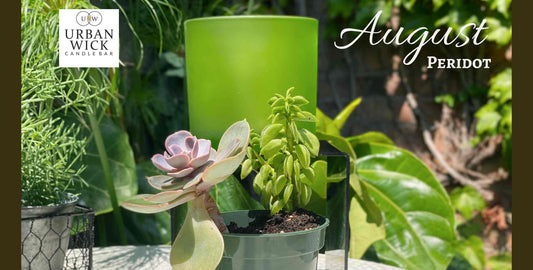 August Birthstone Candle Vessel - Enchanting Peridot