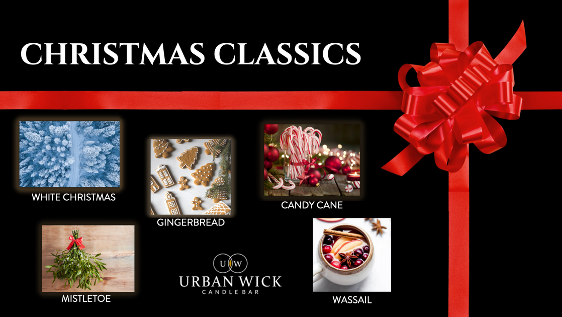 Holiday Scent Collection Christmas Classics Urban Wick Candle Bar