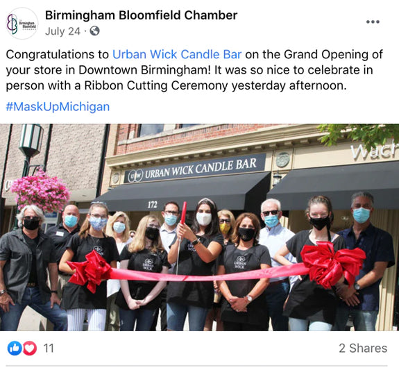 Urban Wick Candle Opening in Downtown Birmingham!