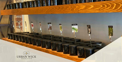 Find Your Scent At Our Fragrance Wall