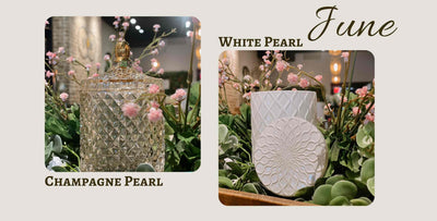 June Birthstone Candle Vessel - Luminous Pearl