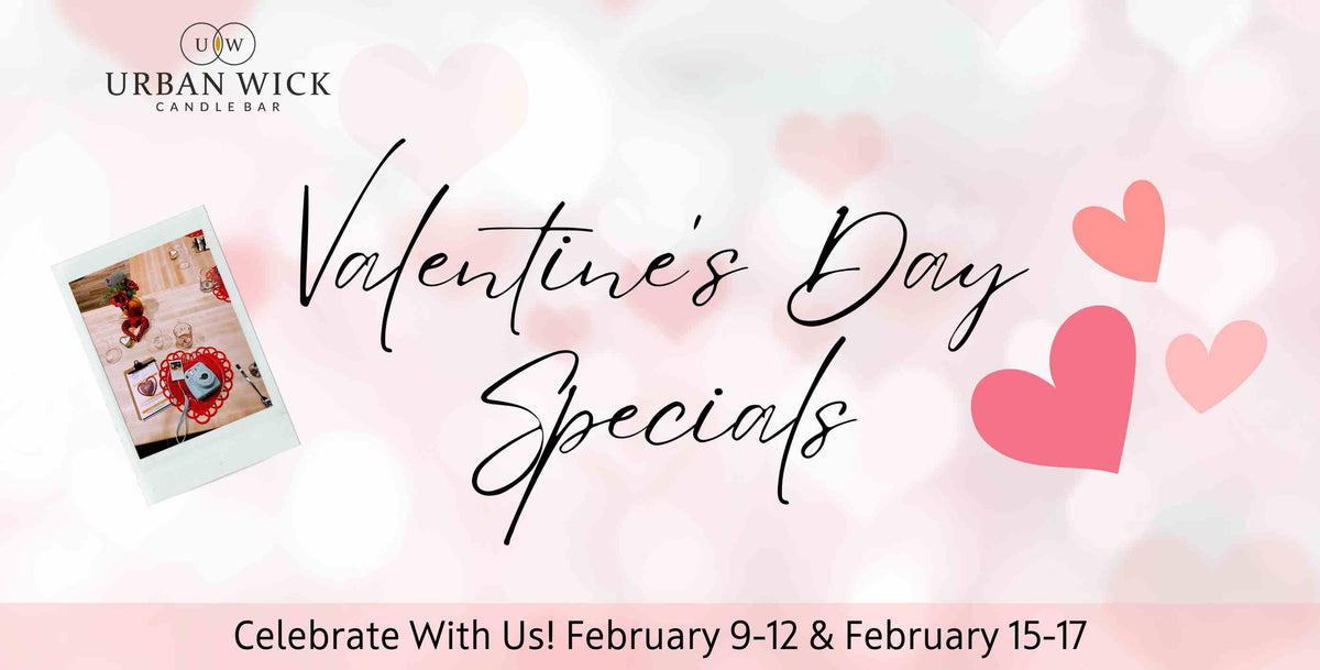 Celebrate With Urban WIck's Valentine's Special! Urban Wick Candle Bar