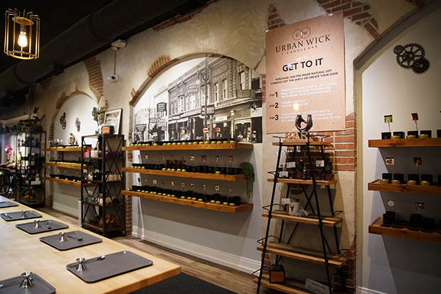 A Wall Of 92+ Fragrance Oils And One Candle With Your Name On It